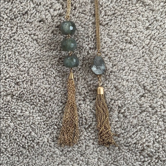 2 gold long necklaces - Picture 2 of 6